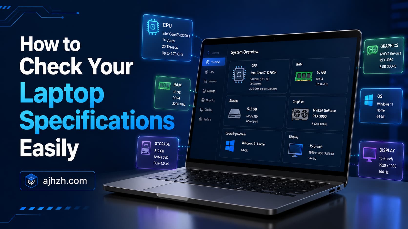 How to Check Your Laptop Specifications Easily - Ajhzh Devices